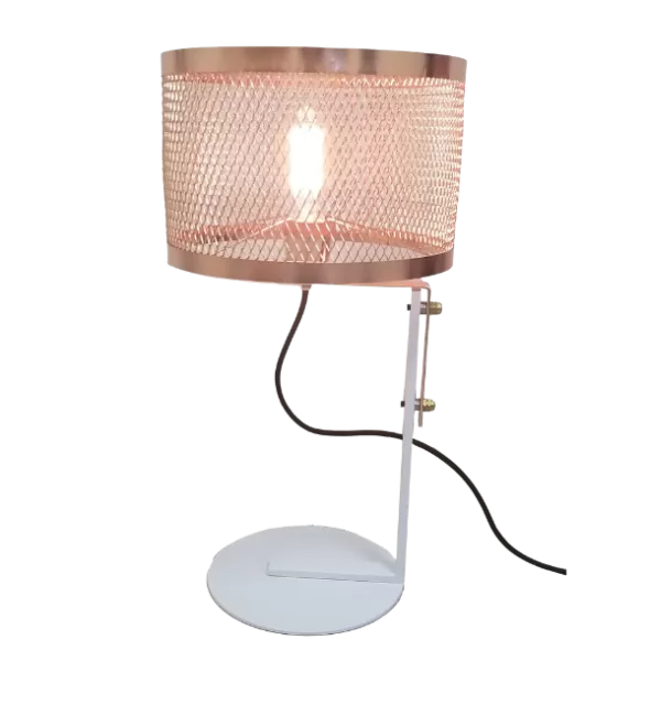 LAMPARA DE MESA BLANCO MICRO BASE Ø23CM