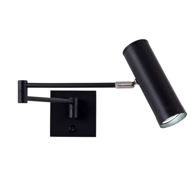 APLIQUE 1L C/INTERRUPTOR Y MOVIMIENTO BRAZO DOBLE CABEZAL TUBO ORIENTABLE