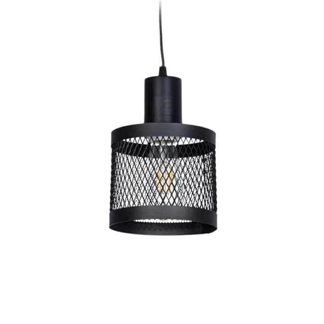 COLGANTE 1L CON PANTALLA DE MALLA METALICA