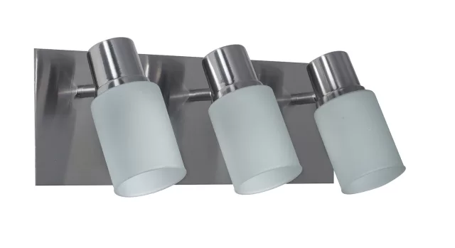 APLIQUE RECTANGULAR 3 LUCES TULIPA TUBO