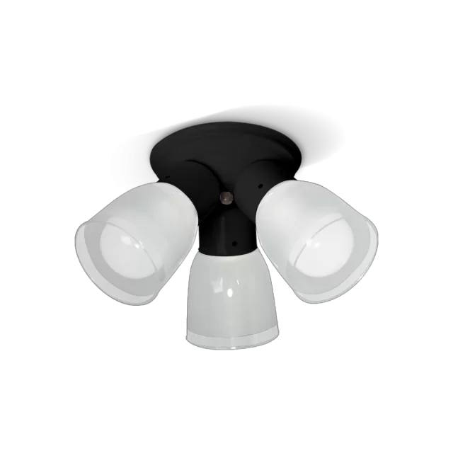 BAJOVENTILADOR DE TECHO 3 L FIJAS TUL TERMOPLASTICA