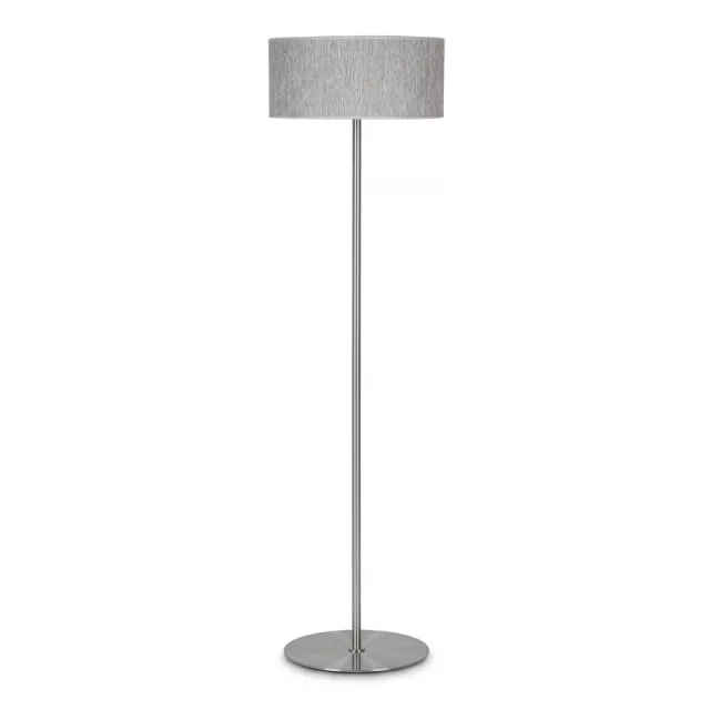 LAMPARA DE PIE BASE Ø32CM ACERO