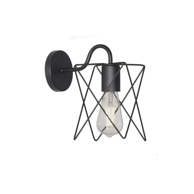 APLIQUE JAULA ESTRELLA MINI  1  LUZ BASE Ø10CM