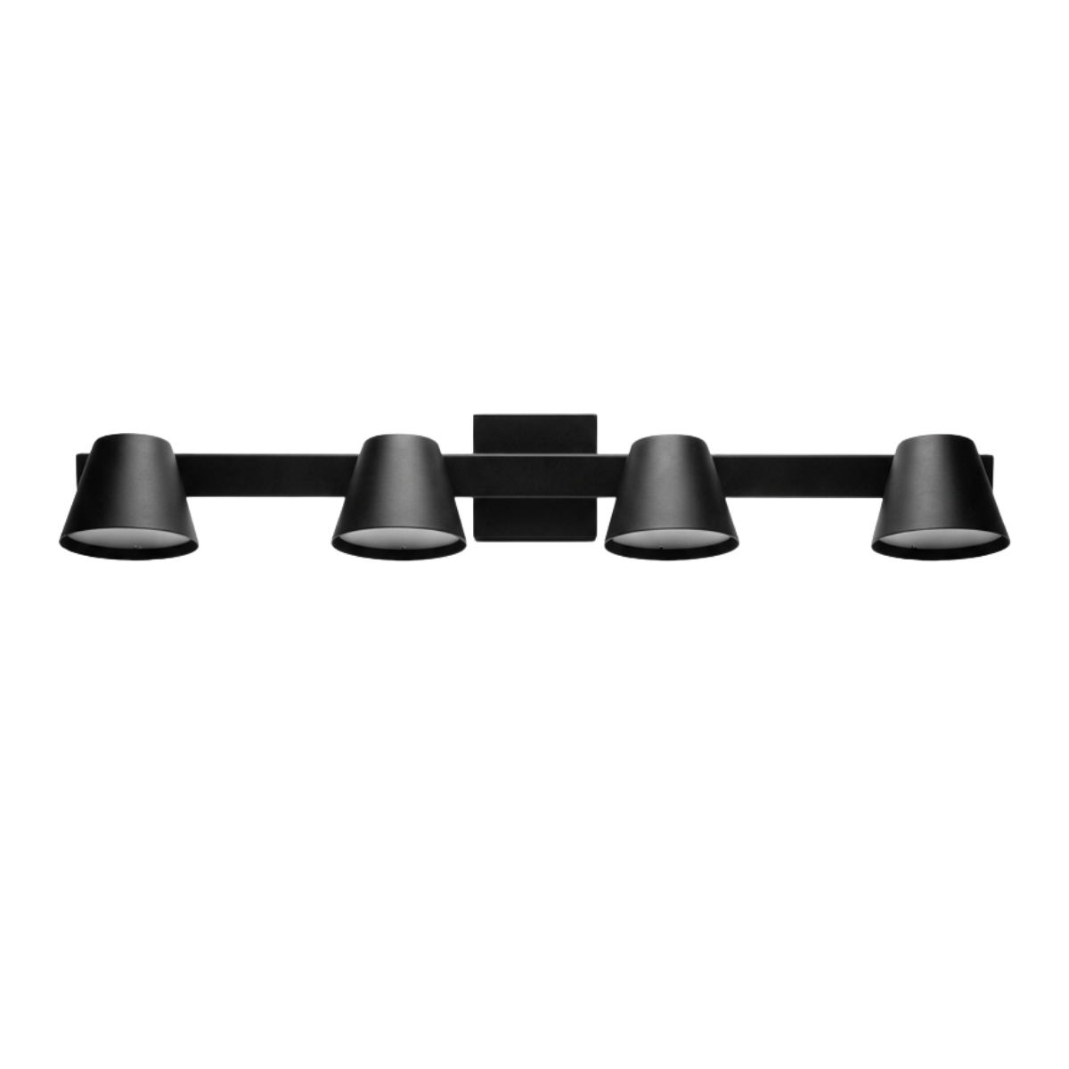 APLIQUE 4L CABEZAL METALICO CONICO ORIENTABLE Y BASE REGLETA