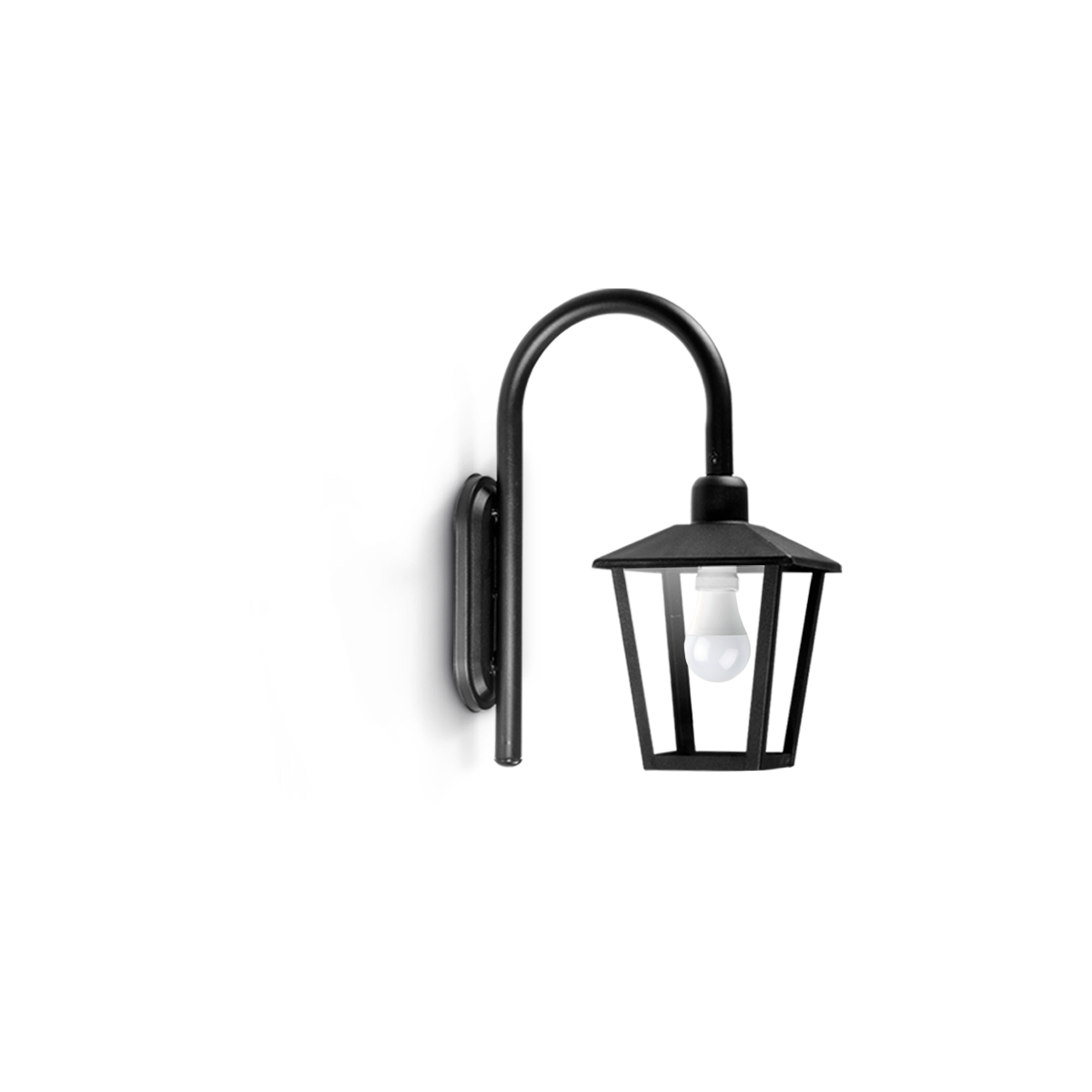 FAROL TRAPEZOIDAL CON SOPORTE DE PARED