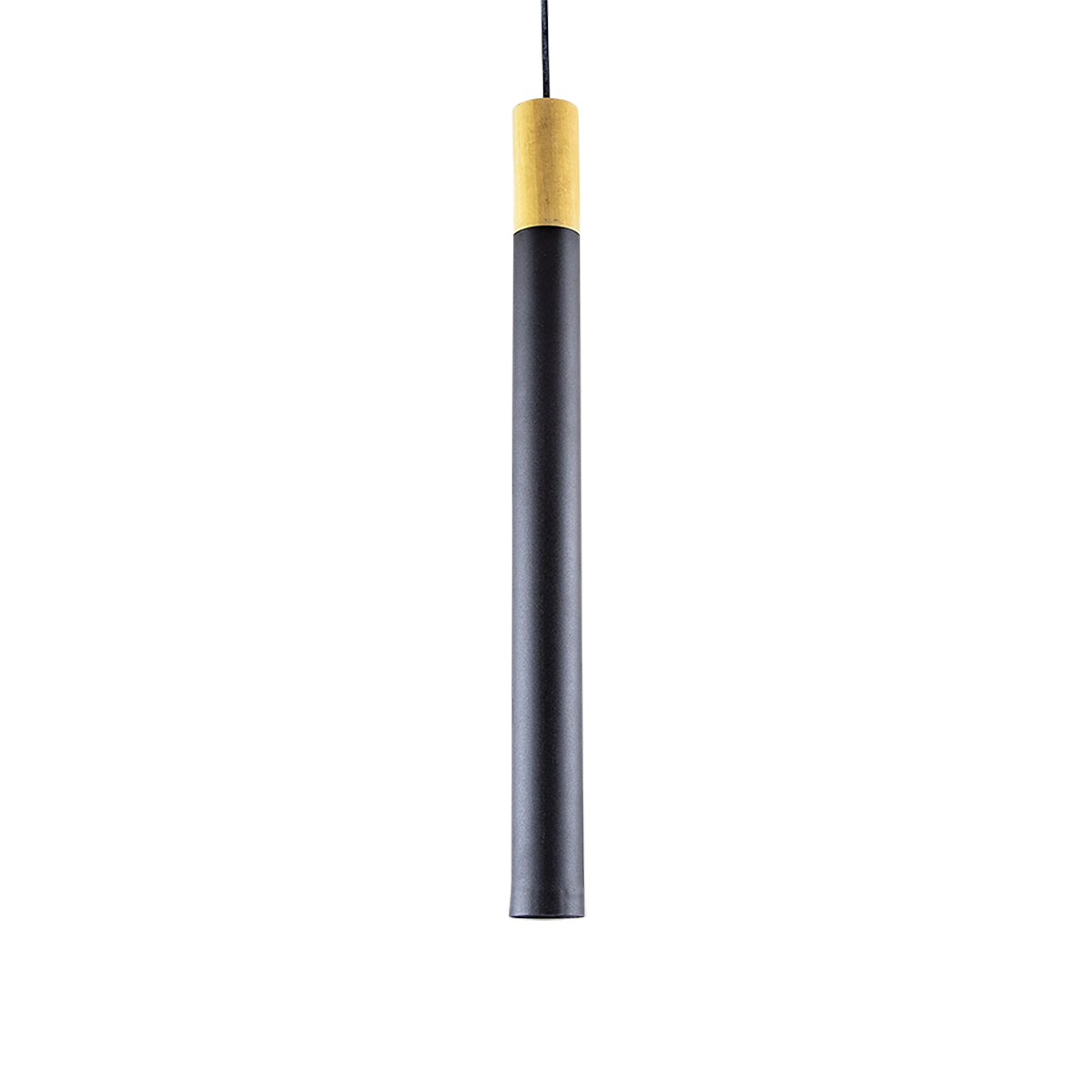 COLGANTE TUBO 1L CON DETALLE EN MADERA