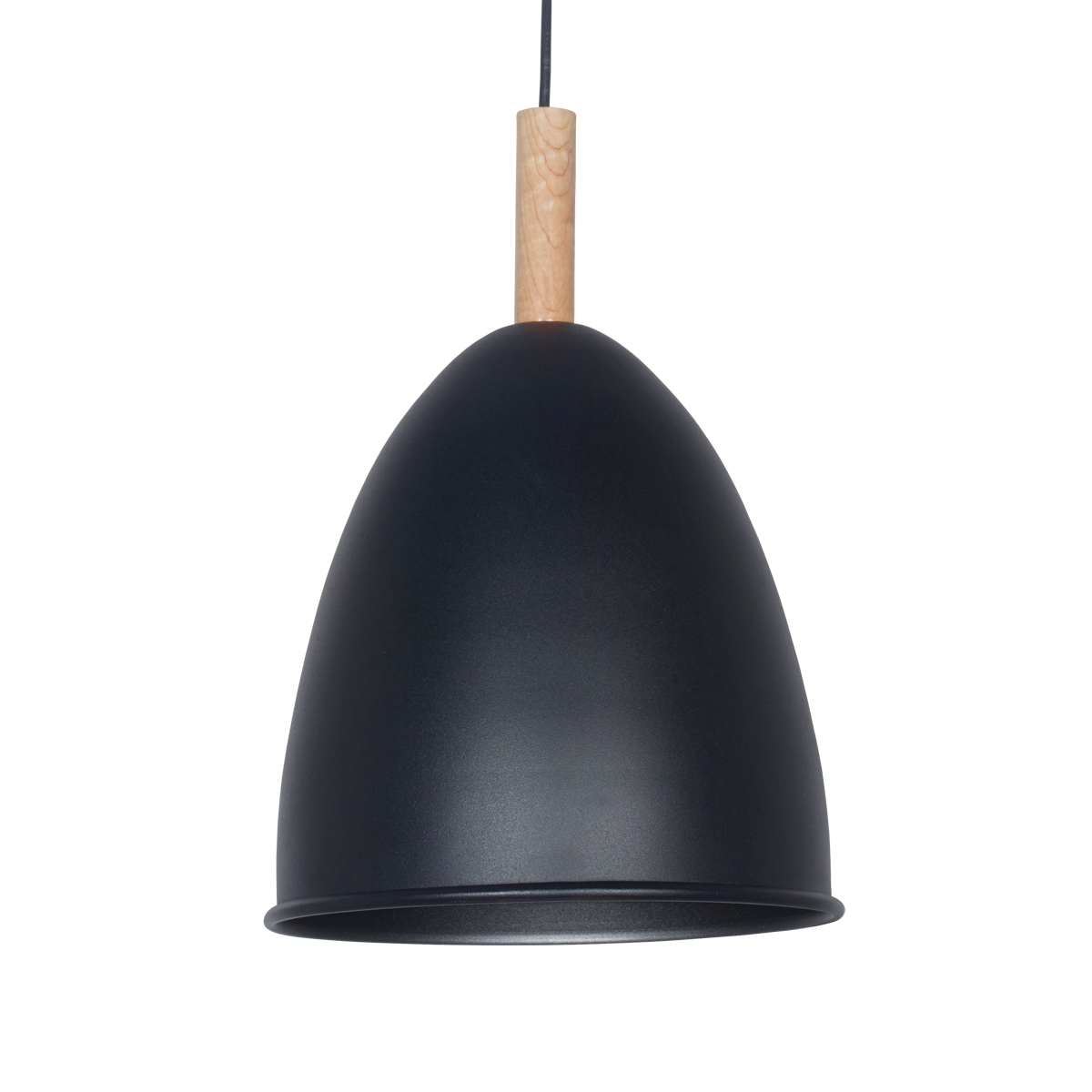 COLGANTE OVI DE CHAPA CON DETALLE EN MADERA 1L