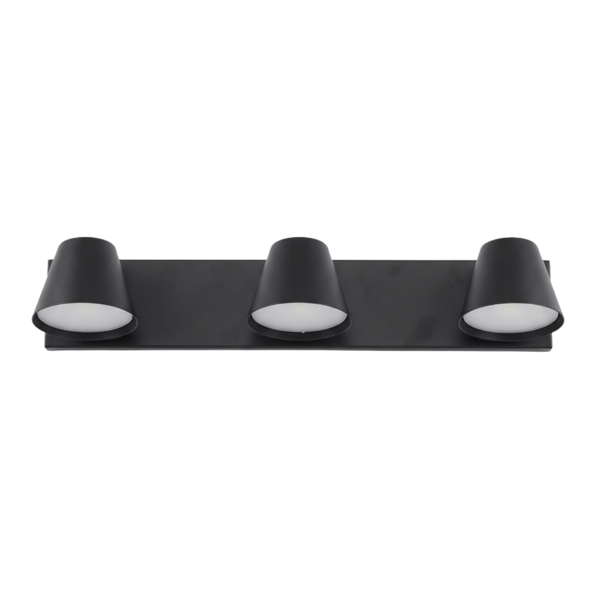 APLIQUE 3L CABEZAL METALICO CONICO ORIENTABLE Y BASE RECTANGULAR